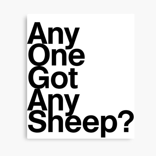Any one got any Sheep? Canvas Print