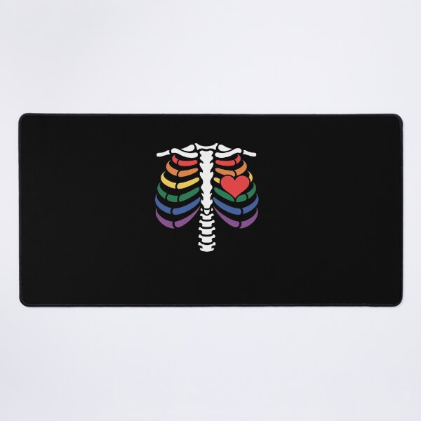 Item preview, LGBTQ Rainbow Skeleton Rib Cage Xray Gay Pride for Halloween designed and sold by khorbiasieno.