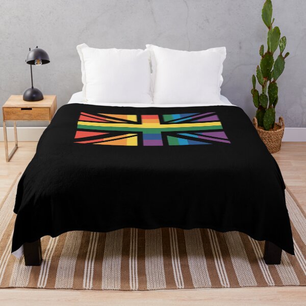 Item preview, LGBTQ Rainbow Flag of Britain - Gay Pride Union Jack England designed and sold by VasilisLamArt.