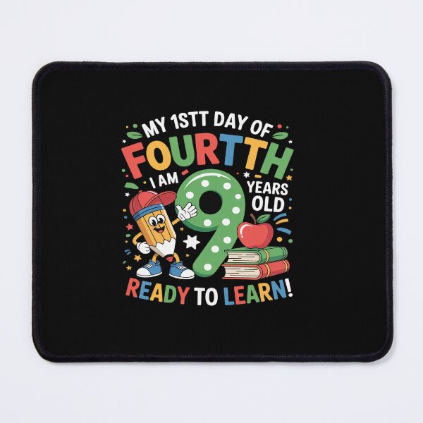 Item preview, First Day Of 4th Grade 9 Years Old Ready To Learn Dabbing designed and sold by tabdejinti.