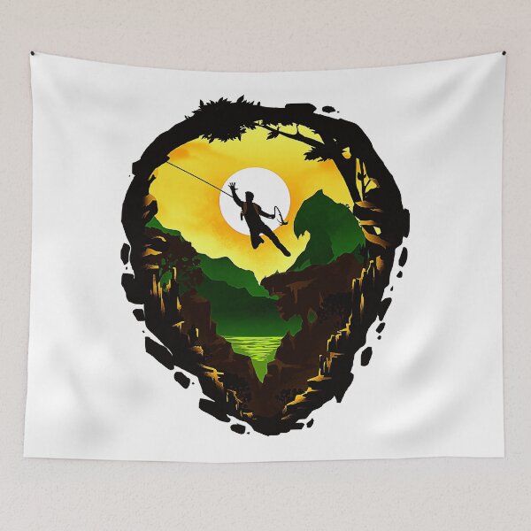 Item preview, Uncharted Jungle Hunter Silhouette Scene designed and sold by Tobytuart.