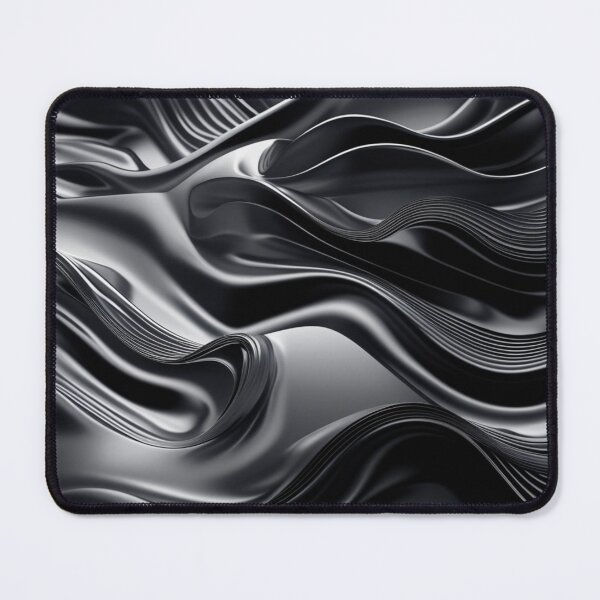 Item preview, Liquid Black Waves – Futuristic Abstract Metallic Fluid Texture designed and sold by Lazy Planet.