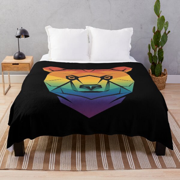 Item preview, LGBT Papa Gay Pride Month - Geometric Bear designed and sold by khorbiasieno.