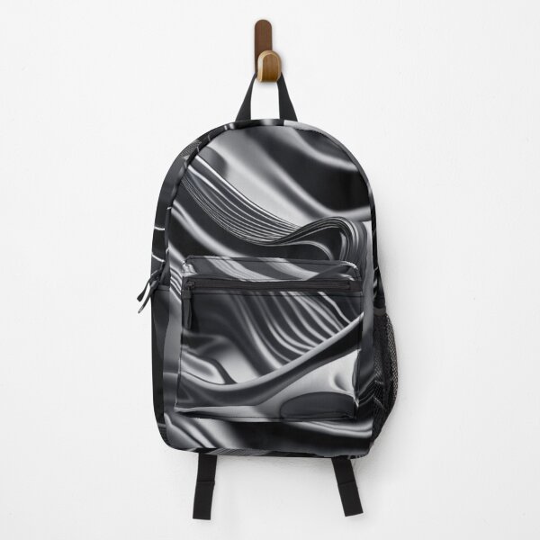 Item preview, Liquid Black Waves – Futuristic Abstract Metallic Fluid Texture designed and sold by Lazy Planet.