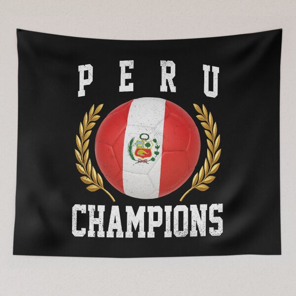 Item preview, SOCCER BALL FLAG CHAMPIONS - PERU - Fans and Teams for Men and Women T-shirt designed and sold by wallsandpatts.