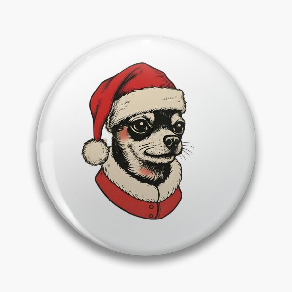 Item preview, Festive Chihuahua Dog Santa Claus Christmas Design designed and sold by Artinkcreative.