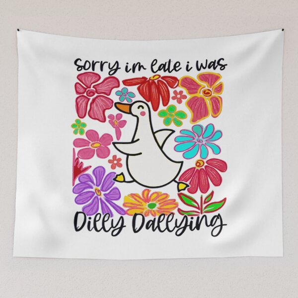 Item preview, Sorry Retro Vintage Was I Funny Saying Dallying Classic Dilly I'm Late designed and sold by PEDDAKAPRADEEP.