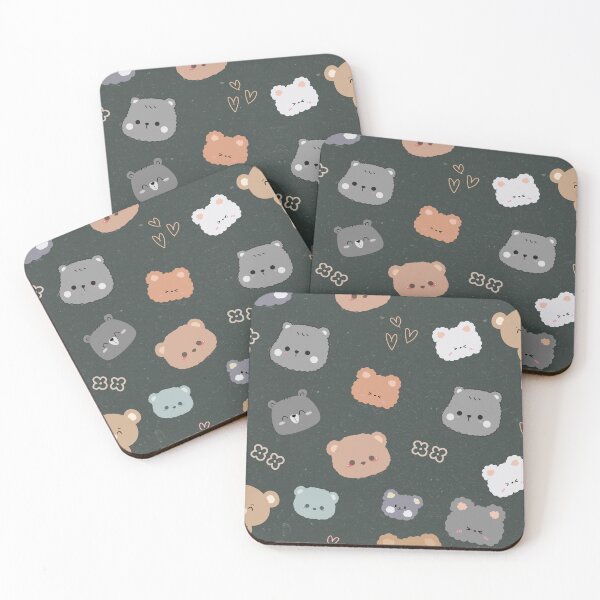 Item preview, Kawaii bear of faces designed and sold by andrasdesignssss.