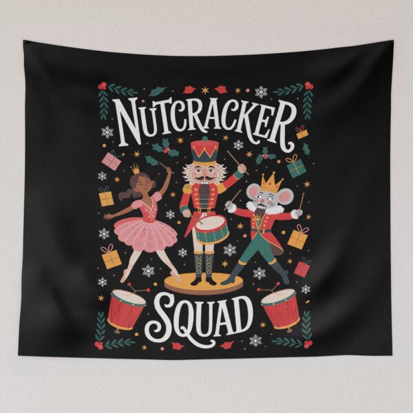 Item preview, Retro Holiday Nutcracker Fmaily Classic Christmas Vintage Squad designed and sold by StacyBattleArt.