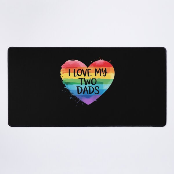 Item preview, I Love My Two Dads LGBT Flag Lesbian Pride Parades Rainbow designed and sold by VasilisLamArt.