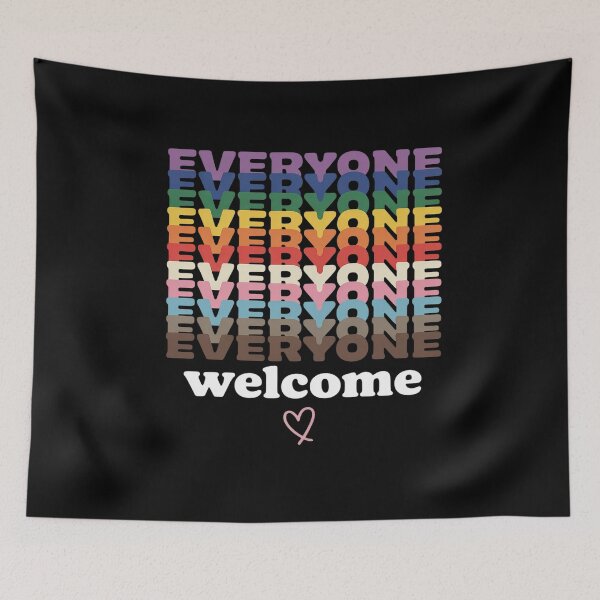 Item preview, Everyone Is Welcome Here Pride Month LGBTQ Rainbow Gay Pride designed and sold by marcusry.