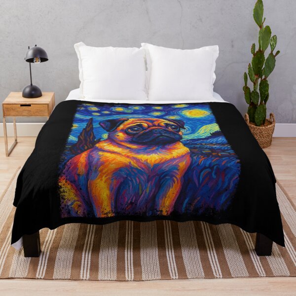 Item preview, STARRY NIGHT - PUG | Pets and Dogs lovers for Men and Women t-shirt designed and sold by panchiTWO.