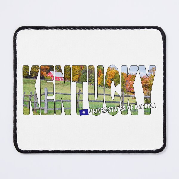 Item preview, KENTUCKY United States of America - Red Barn on Farm designed and sold by Adam Gormley.