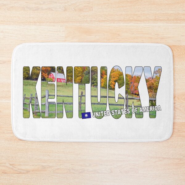 Item preview, KENTUCKY United States of America - Red Barn on Farm designed and sold by Adam Gormley.