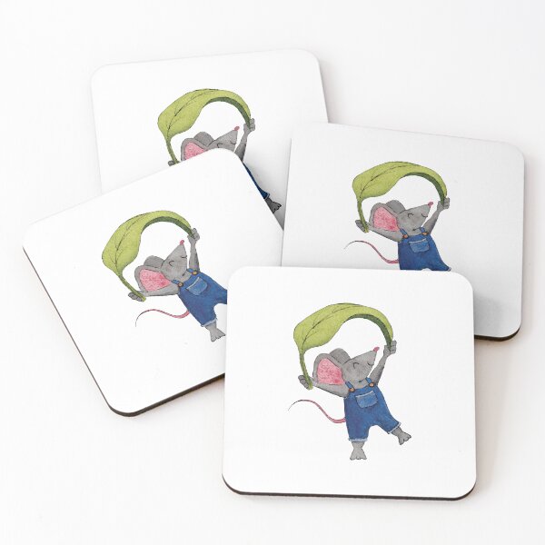 Item preview, Whimsical Paragliding Mouse Painted in Watercolor designed and sold by srsig designs.