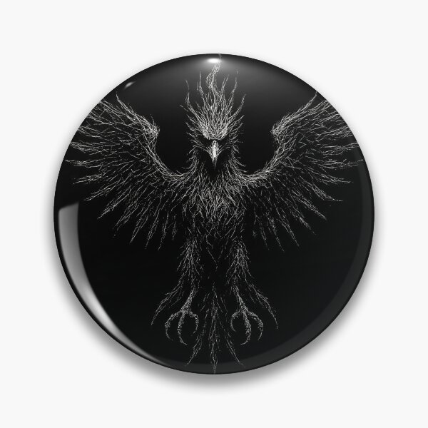 Artikelvorschau, Dunkler, zerkratzter Phönix – Gotisches Feuervogel-Design entworfen und verkauft von Mortisigil.