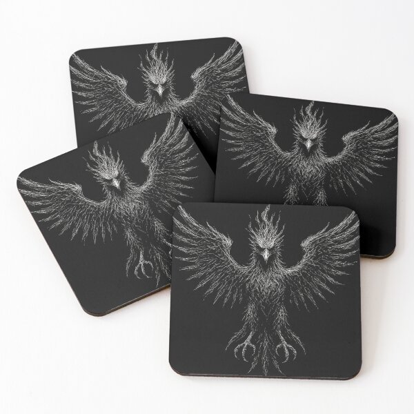 Item preview,  Dark Scratched Phoenix – Gothic Firebird Design designed and sold by Mortisigil.