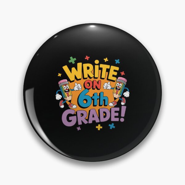 Item preview, First Day of School Write On 6th Grade Pencil-Themed Pupil designed and sold by ticlitule.