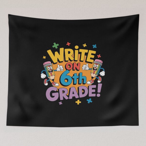Item preview, First Day of School Write On 6th Grade Pencil-Themed Pupil designed and sold by ticlitule.