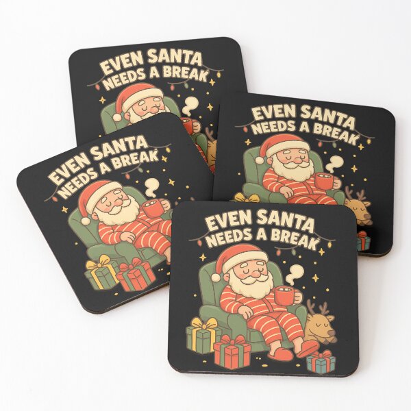 Item preview, Even Santa Needs a Break – Cozy Christmas Vibes designed and sold by TimsahAkkus.