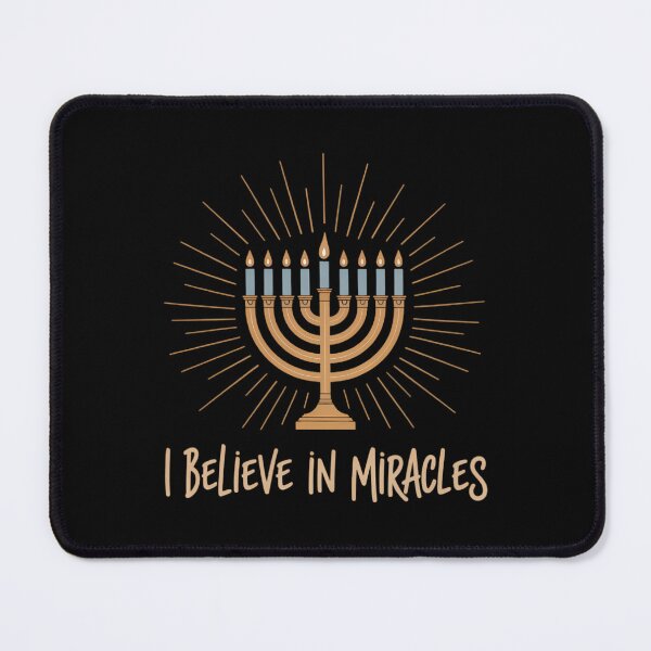 Item preview, Hanukkah Believe In Miracles Menorah Lit Jewish Faith Latke designed and sold by Bandikonsalez.