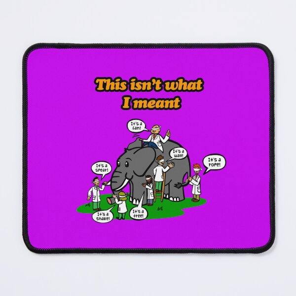 Item preview, "This isn’t what I meant" Perspective Matters: Blindfold design. designed and sold by TR_fairydesigns.