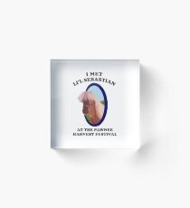 I met Lil Sebastian Acrylic Block