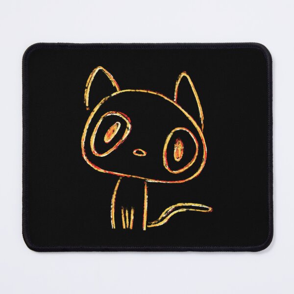 Item preview, Whimsical Crayon Kitten (Black Ver.)  designed and sold by KristenHSmolen.