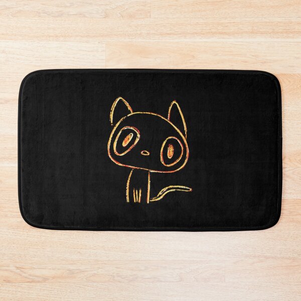 Item preview, Whimsical Crayon Kitten (Black Ver.)  designed and sold by KristenHSmolen.
