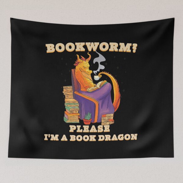 Item preview, Comfy Book Dragon Reading Illustration designed and sold by LarryMBrown.