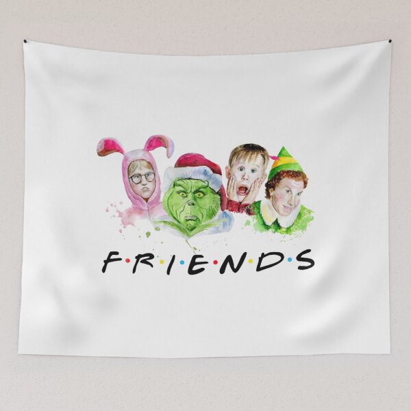 Item preview, Grinch – Funny Christmas Friends Watercolor Art designed and sold by Wendy Darion.