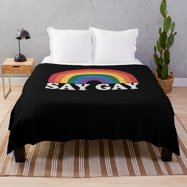 Item preview, Say Gay Vintage Rainbow Gay Pride Lgbt Month designed and sold by AmparoBoyle.