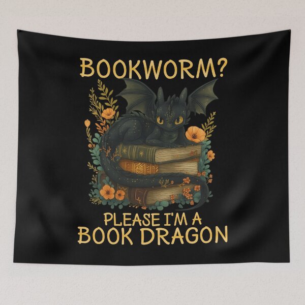 Item preview, Dark Fantasy Book Dragon Art Design designed and sold by LarryMBrown.