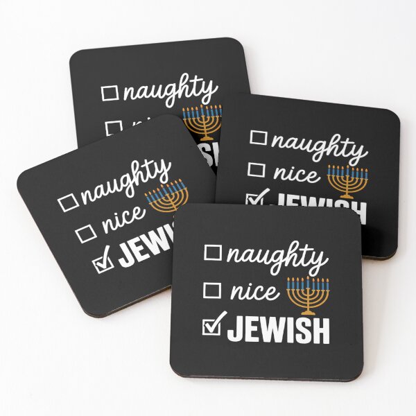 Item preview, Naughty Nice Jewish Funny Ugly Christmas Hanukkah designed and sold by Bandikonsalez.