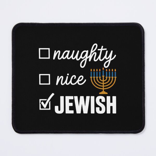 Item preview, Naughty Nice Jewish Funny Ugly Christmas Hanukkah designed and sold by Bandikonsalez.