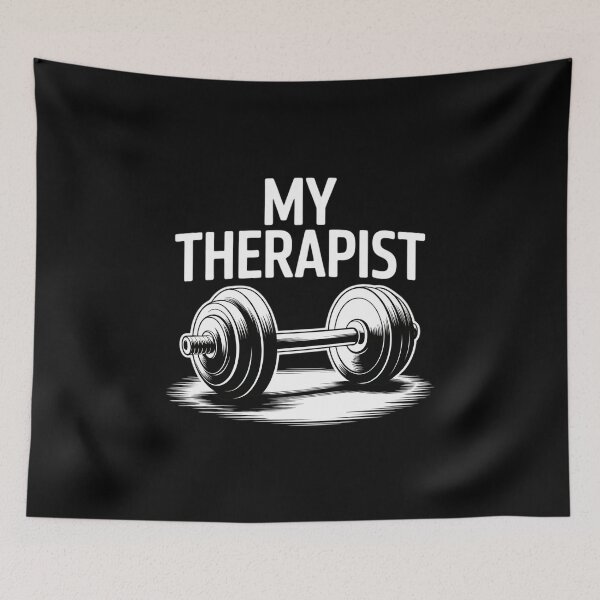 Item preview, My Therapist (Barbell) Workout Weight Lifting designed and sold by VENOM0RIOT.
