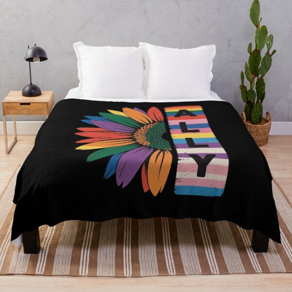 Item preview, Rainbow Sunflower LGBT Flags Ally Pride Month designed and sold by FranzFriesen.