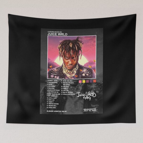Item preview, Juice Wrld Album Tracklist designed and sold by SiksisArt.