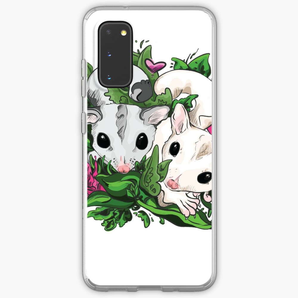 Platinum And Leucistic Sugar Gliders Case Skin For Samsung Galaxy By Swsg Redbubble