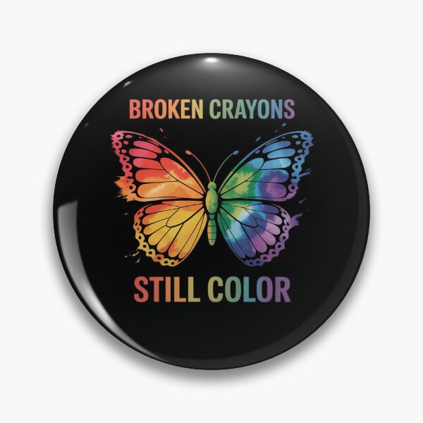 Item preview, Broken Crayons Still Color Mental Health Awareness Butterfly designed and sold by papertaless.