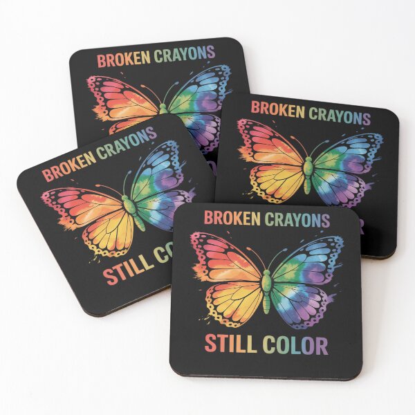 Item preview, Broken Crayons Still Color Mental Health Awareness Butterfly designed and sold by papertaless.