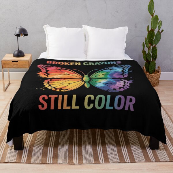 Item preview, Broken Crayons Still Color Mental Health Awareness Butterfly designed and sold by papertaless.