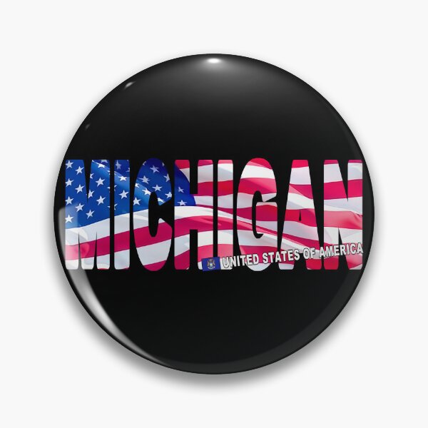 Item preview, MICHIGAN United States of America - Sticker Tee Shirt designed and sold by Adam Gormley.