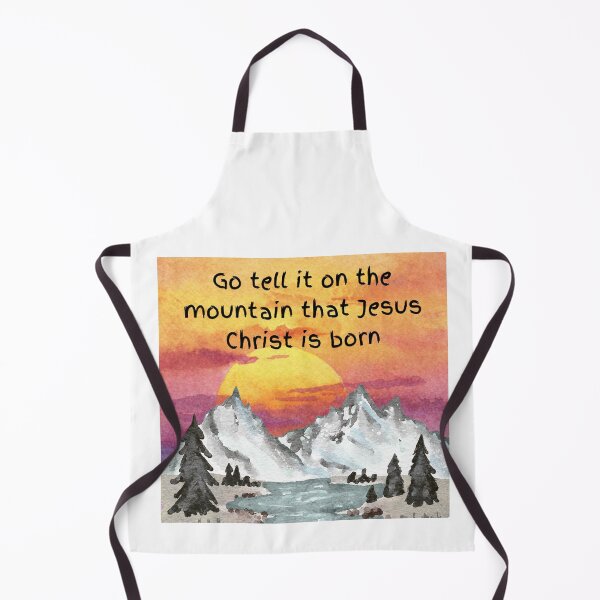 Item preview, Go tell it on the mountain that Jesus Christ is born, Christmas design designed and sold by SofikoDesigns.