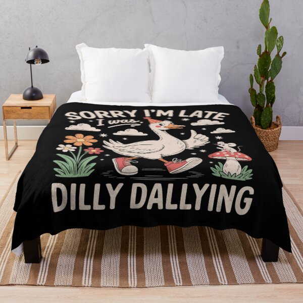 Item preview, Funny Late Sorry Classic I'm Dilly Dallying I Vintage Was Retro Saying designed and sold by PEDDAKAPRADEEP.