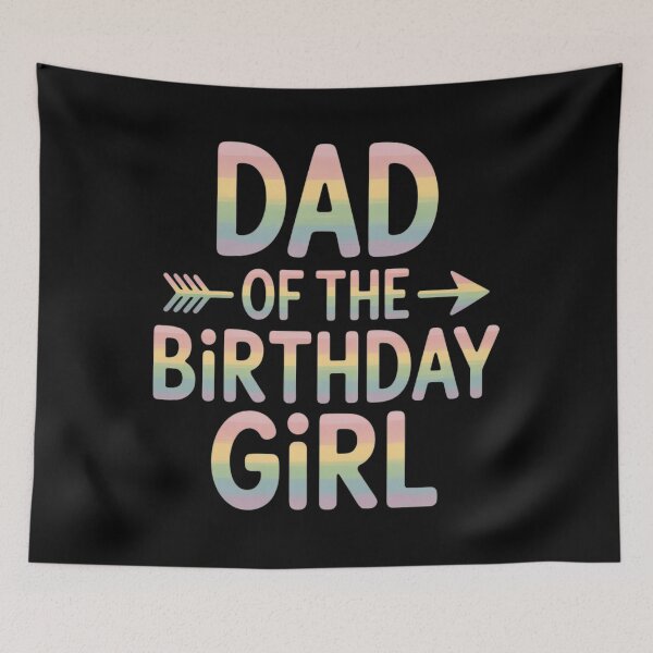 Item preview, Dad of the Birthday Girl Tie Dye Colorful Bday designed and sold by papertaless.