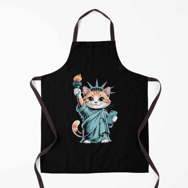 Item preview, Cute Kawaii Cat Statue Of Liberty I Love New York NYC designed and sold by papertaless.
