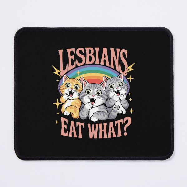 Item preview, LGBT Eat What Cat Lesbian Pride Month Equal Rights designed and sold by MinaReinger.