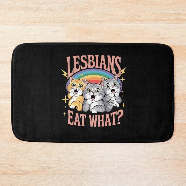 Item preview, LGBT Eat What Cat Lesbian Pride Month Equal Rights designed and sold by MinaReinger.