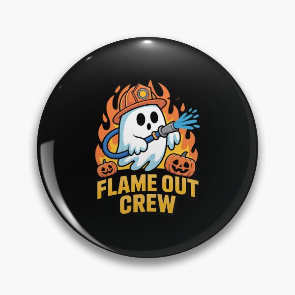 Item preview, Flame Out Crew Ghost Firefighter Halloween designed and sold by BiellaSar.